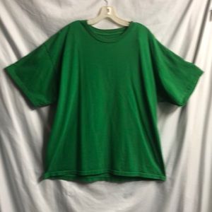 Mens 2XL green work shirt yard work garage tee